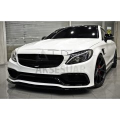 MERCEDES W205 2014-2018 C63 ÖN TAMPON & PANJUR SETI (Siyah Trimler)