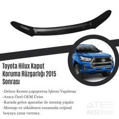 Toyota Hilux Kaput Koruma Rüzgarlığı 2015 Sonrası