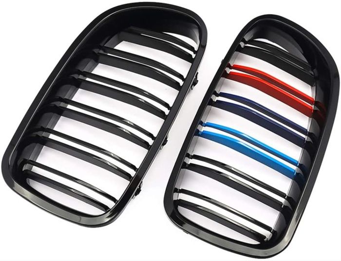 5 SERISI F10 2011-2018 IÇIN UYUMLU M5 GÖRÜNÜM BOBREK (CIFT CIZGI PANJUR) - M RENK