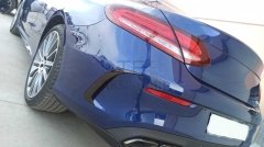 MERCEDES W205 2015-2020 COUPE ARKA TAMPON BIÇAKLARI (PIANO BLACK)