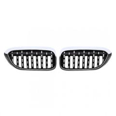 5 SERISI G30 IÇIN UYUMLU   2017 + IÇIN UYUMLU  DIAMOND BOBREK - KROM ÇERÇEVE