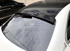 MERCEDES W205 2015-2021 CAM ÜSTÜ SPOILER - PIANO BLACK (PARLAK SIYAH)