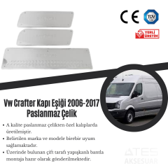 Volkswagen Crafter 2006-2017 Kapı Eşiği Paslanmaz Çelik