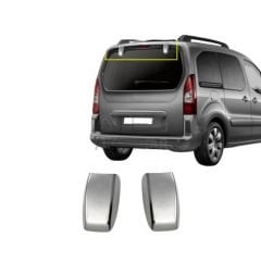Citroen Berlingo Krom Arka Cam Açma Menteşe Kapağı 2 Prç 2008-2018