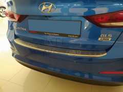 HYUNDAI ELANTRA 2016-2018 ARKA TAMPON ÜST KORUMASI KROM