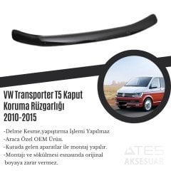 VW Transporter T5 Kaput Koruma Rüzgarlığı 2010-2015