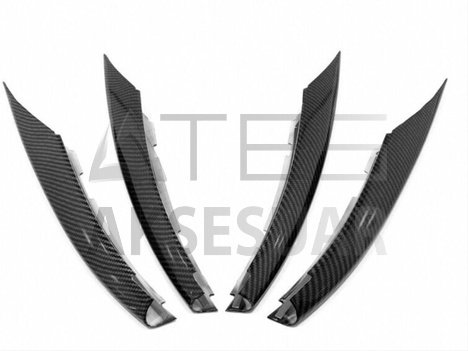 MERCEDES W177 A SERİSİ 2019+ ÖN TAMPON BIÇAKLARI - 4 PARÇA - KARBON