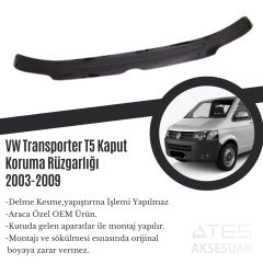 VW Transporter T5 Kaput Koruma Rüzgarlığı 2003-2009