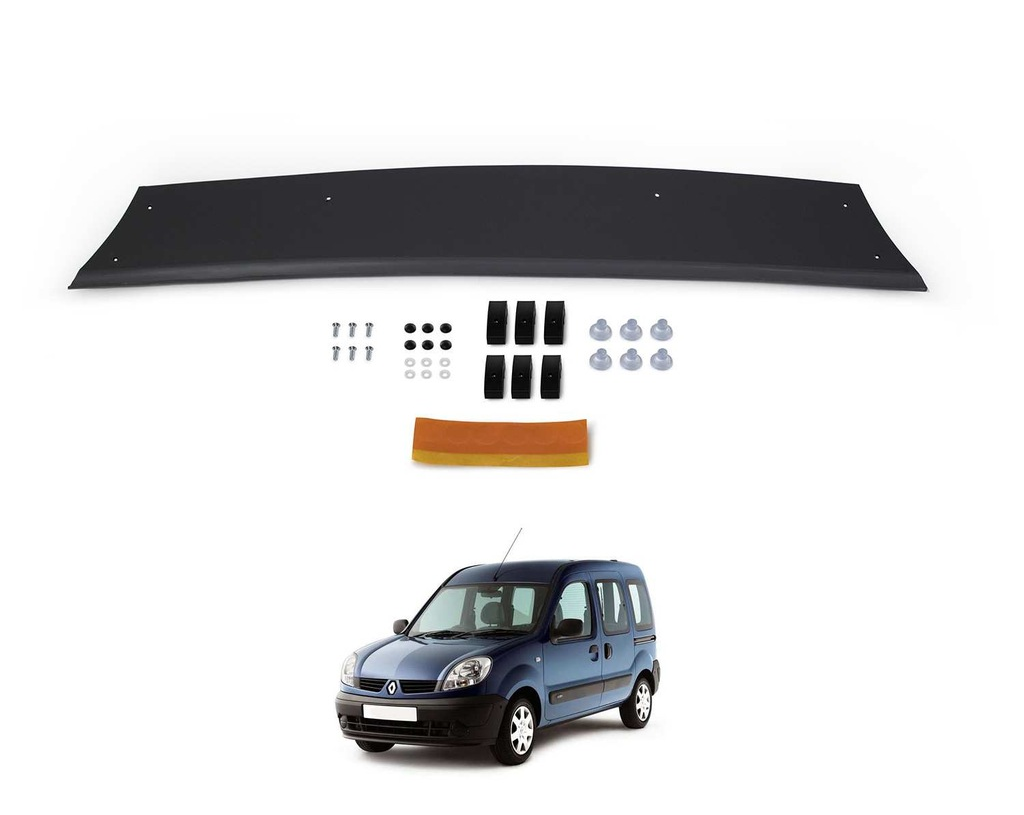 Renault Kangoo Ön Kaput Koruma Rüzgarlık 4mm (ABS) 98-03