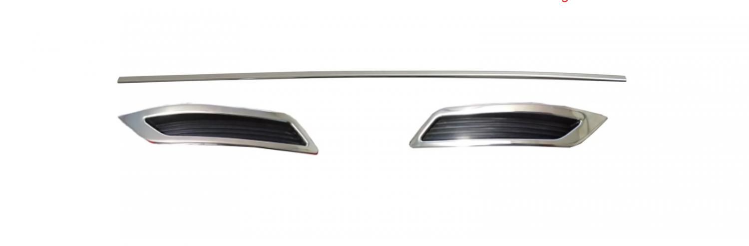 Volkswagen Passat R-LINE EGZOZ ÇERÇEVESİ TEK ÇIKIŞ GÖRÜNÜMLÜ Paslanmaz Çelik 3 Parça 2019>