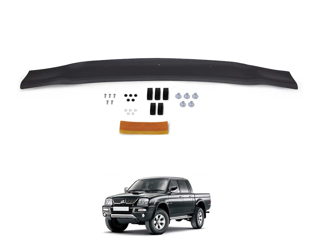 Mitsubishi L200 Ön Kaput Koruma Rüzgarlık 4mm (ABS) 96-0