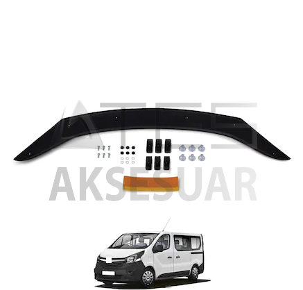 Opel Vivaro Ön Kaput Koruyucu Rüzgarlık 4mm (ABS) 2014-1