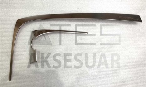 HYUNDAI ELANTRA 2016-2019 KONSOL KAPLAMA 2 PARÇA ( TITANYUM ÇİZGILİ SILVER)