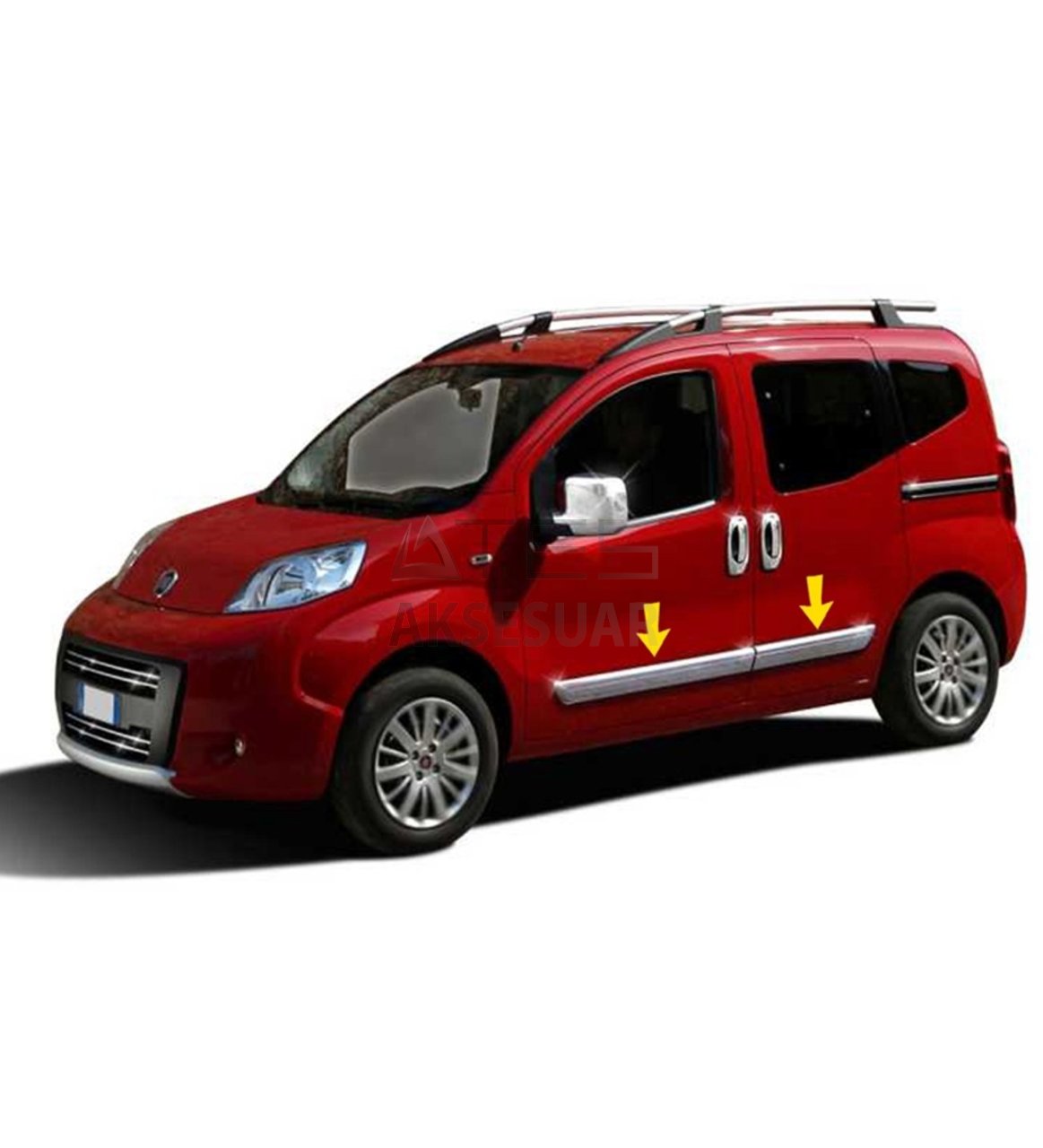 Fiat Fiorino Krom Sürgülü Kapı Çıtası 2 Prç 2008+