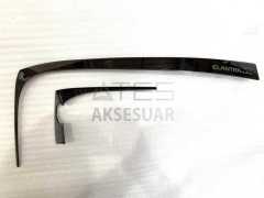 HYUNDAI ELANTRA 2016-2019 KONSOL KAPLAMA 2 PARÇA ( TITANYUM ÇİZGILİ SİYAH)