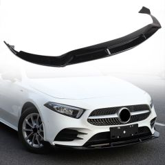 W177 A SERISI IÇIN ÖN LIP   - PIANO BLACK (PARLAK SIYAH)  (AMG DONANIM IÇIN)