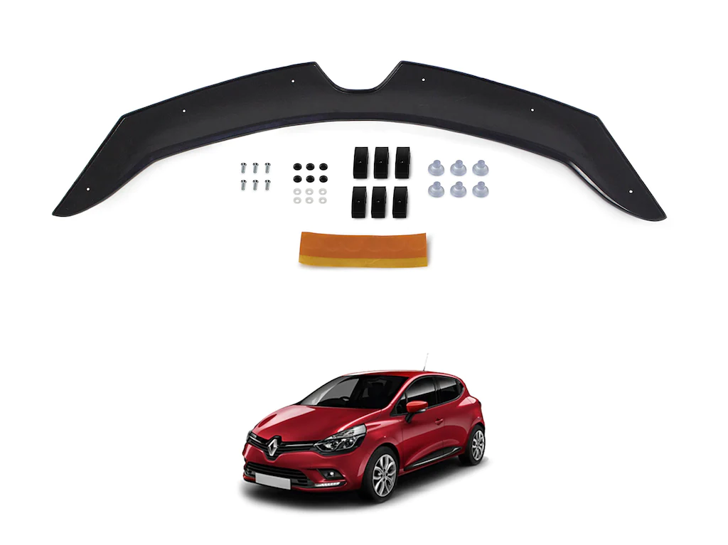 Renault Clio 4 Ön Kaput Koruma Rüzgarlık 3mm (ABS) 12-20