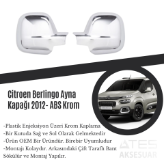 Citroen Berlingo 2012 Ayna Kapağı ABS Krom