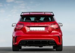 MERCEDES W176 16-18 A45 DIFÜZÖR & EGZOZ SETI (PARLAK SIYAH) - SIYAH EGZOZ ILE (AMG PAKET İÇİN )