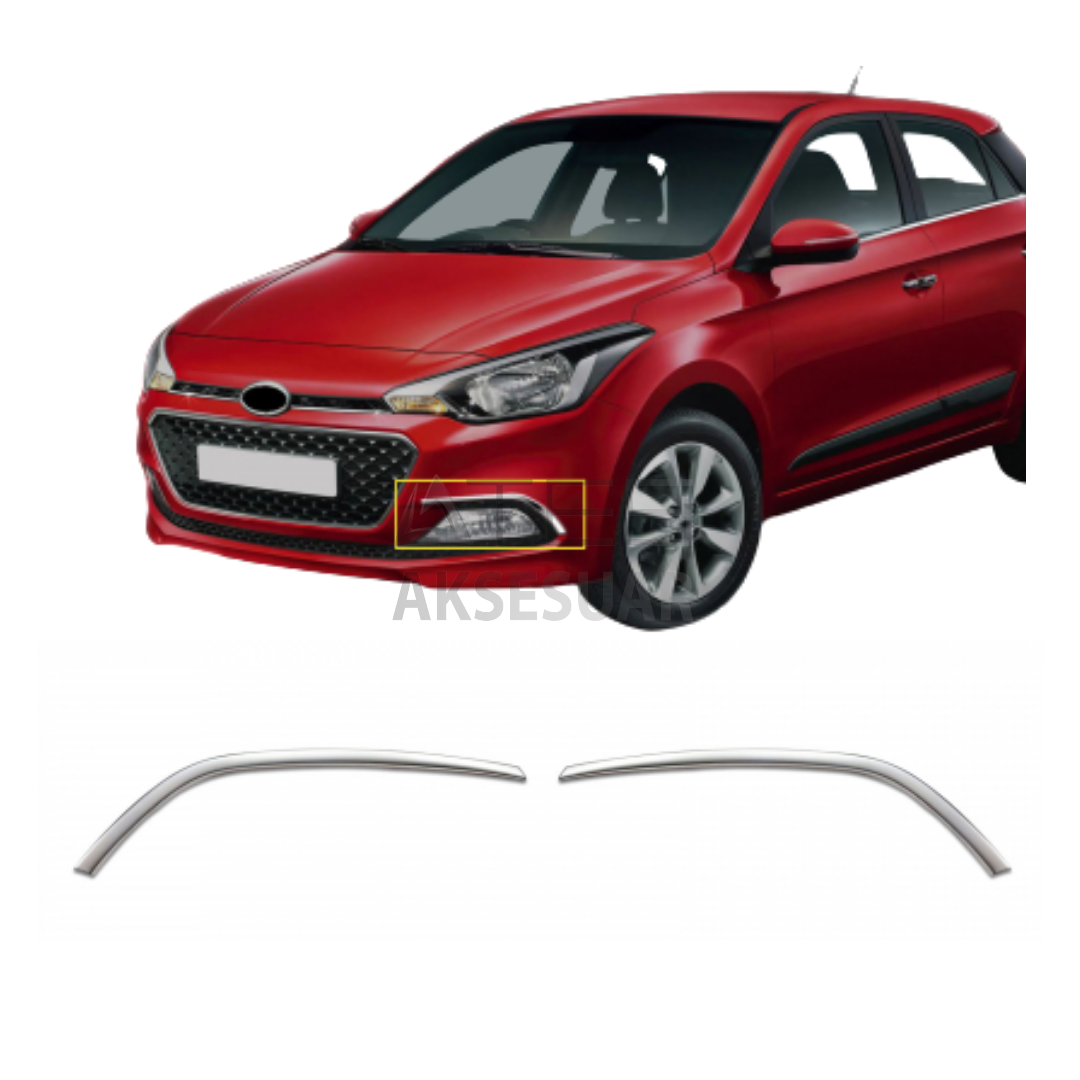 Hyundai i20 Krom Sis Farı Çerçevesi 2 Prç. 2014-2018