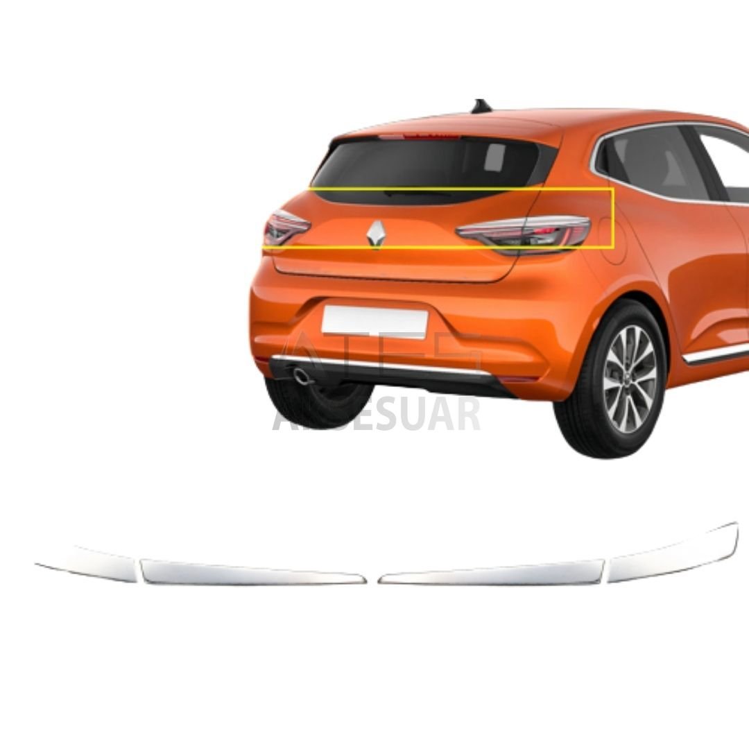 Renault Clio 5 Krom Stop Üst Çıtası 4 Prç. 2019+