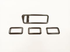 GOLF 7 - 7.5 2013-2020 IÇIN UYUMLU CAM AÇMA KAPAMA KAPLAMA - KARBON