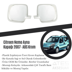 Citroen Nemo 2007 Ayna Kapağı ABS Krom