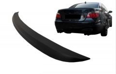 5 SERISI E60 2005-2010 IÇIN UYUMLU  M5 GÖRÜNÜM BAGAJ SPOILER  - PIANO BLACK (PARLAK SIYAH)