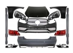 W212 IÇIN UYUMLU MAKYAJLI E63E ÇEVIRME FACELIFT BODY KIT (FAR-STOP-KAPUT VE ÇAMURLUK DAHIL)