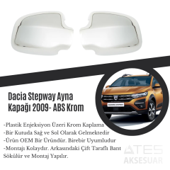 Dacia Stepway 2009 Ayna Kapağı ABS Krom