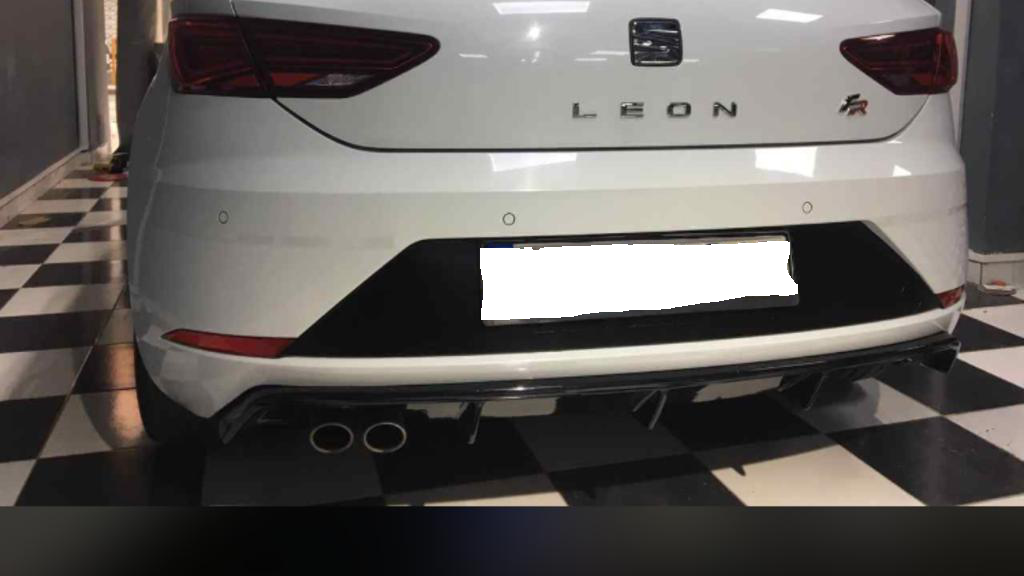 Seat Leon Mk3 Makyajlı Kasa Tek Çıkışlı Arka Difüzör