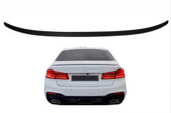5 SERISI G30 IÇIN UYUMLU   MT SPOILER  - PIANO BLACK (PARLAK SIYAH)