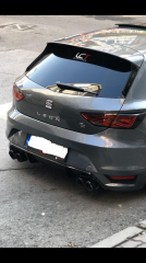 Seat Leon Mk3 Makyajlı Kasa Çift Çıkışlı Arka Difüzör
