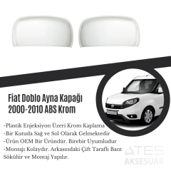 Fiat Doblo 2000-2010 Ayna Kapağı ABS Krom
