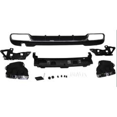 W212 E SERISI IÇIN 63 DIFÜZÖR & EGZOZ SETI (SILVER EGZOZ ILE ) (AMG MAKYAJLI KASA 2013-2016)