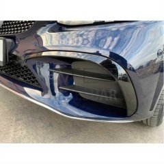 MERCEDES W205 2015-2018 ÖN TAMPON BIÇAKLARI 2 PARÇA (PIANO BLACK)