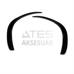 MERCEDES W205 2019+ ÖN TAMPON BIÇAKLARI 2 PARÇA (PIANO BLACK)