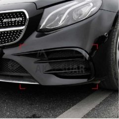 MERCEDES W205 2019+ ÖN TAMPON BIÇAKLARI 2 PARÇA (PIANO BLACK)