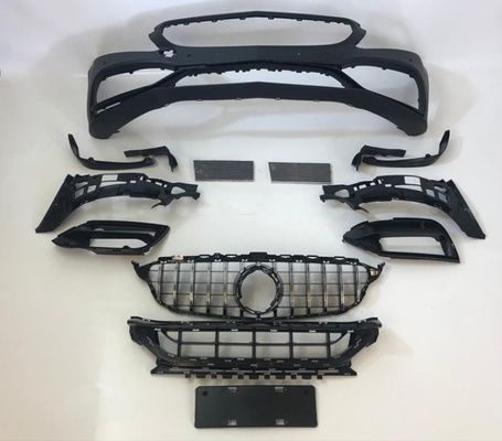 W205 2014-2018 IÇIN UYUMLU C63 ÖN TAMPON & PANJUR SETI (Siyah Trimler)