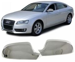 Audi A4 Ayna kapağı Paslanmaz Çelik Krom 2 Parça 2008>