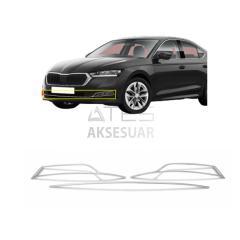 Skoda Octavia A8 Krom Sis Çerçevesi 3 Prç. 2020+