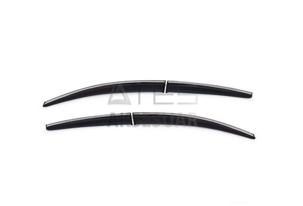 Peugeot 301 Kromlu Cam Rüzgarlığı 4 Parça 2012-2020 Arası