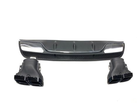 W205 C SERISI IÇIN SILVER DIFÜZÖR & EGZOZ SETI (NORMAL SEDAN) - SILVER EGZOZ ILE