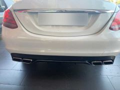 W205 C SERISI IÇIN SILVER DIFÜZÖR & EGZOZ SETI (NORMAL SEDAN) - SILVER EGZOZ ILE