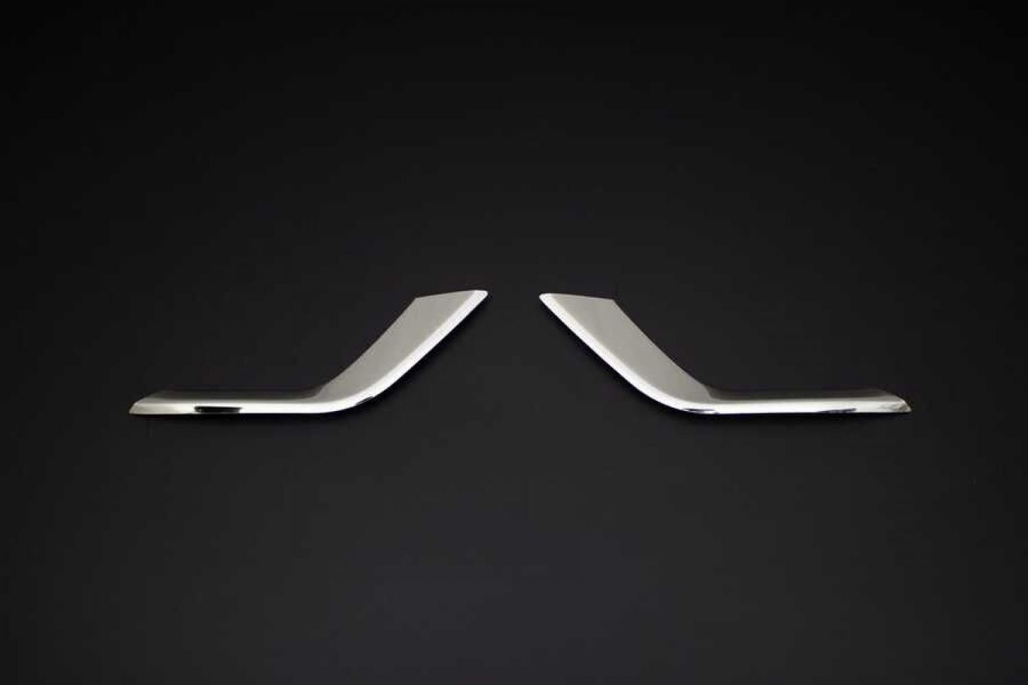 Ford Courier Sis Farı Çerçevesi 2 Parça Paslanmaz Çelik 2018>