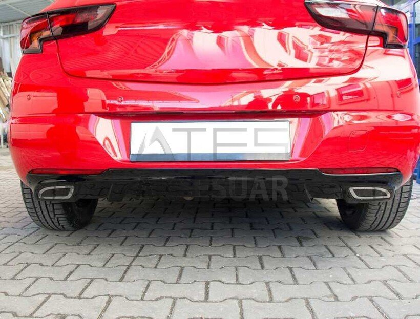 Opel Astra K Arka Tampon Difüzörü 2016 ve Sonrası
