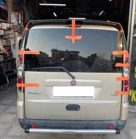 FİAT DOBLO ARKA KROM KORUMA