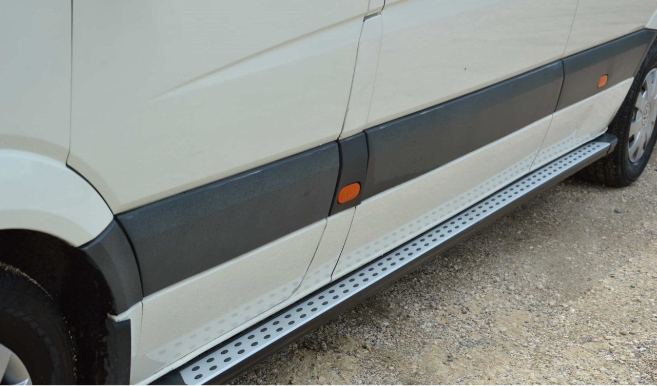 Crafter (2006-2018) Uzun Şase Alüminyum Benekli Yan Basamak