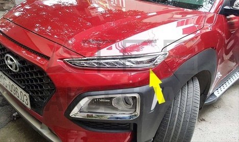 HYUNDAI KONA ÖN GÜNDÜZ LEDI ÇERÇEVE -KROM