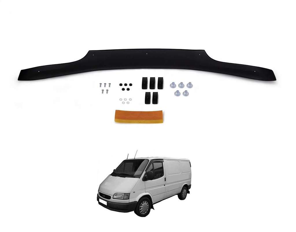 Ford Transit Ön Kaput Koruyucu Rüzgarlık 4mm (ABS) 93-02